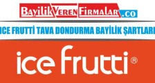 Ice Frutti Tava Dondurma Bayilik Şartları