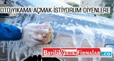 Oto Yıkama Açmak İstiyorum Diyenlere