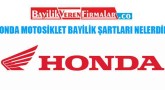 Honda Motosiklet Bayilik Şartları Nelerdir?